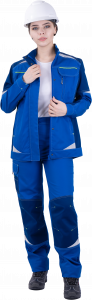 Куртка ТУРБО SAFETY летняя, василек-синий, женская