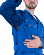 Халат ТУРБО SAFETY летний, василек-синий