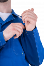 Халат ТУРБО SAFETY летний, василек-синий