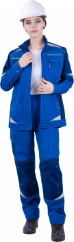 Куртка ТУРБО SAFETY летняя, василек-синий, женская