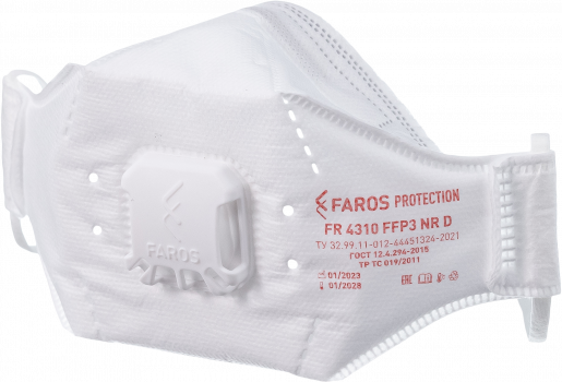 Респиратор FR 4310 PREMIUM, FFP3 NR D, с клапаном