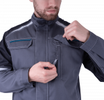 Куртка ТУРБО SAFETY летняя, серая-т.серая