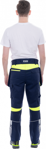 Брюки ACTIVE FLEX / АКТИВ ФЛЕКС, летние, т.синий-флуоресцентный желтый