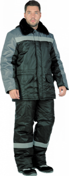 Костюм РЕГИОН зимний, черный-серый