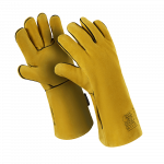 Краги ФЛАГМАН ФАЕРЛАЙТ (TG-691), спилок, интерлок/флис, нить Kevlar®, до 250 °С, 380 мм, желтый
