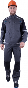 Куртка ТУРБО SAFETY летняя, серая-т.серая